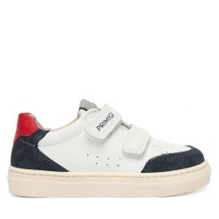 Sneakersy Primigi. Białe trampki i tenisówki chłopięce Primigi, bez wzorów, bez zapięcia. Za 299.99 zł.