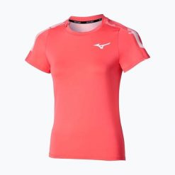 Koszulka tenisowa damska Mizuno Daybreakers Printed. Czerwone t-shirty damskie Mizuno, l, bez wzorów, z elastanu, bez kołnierzyka. Za 88.99 zł.