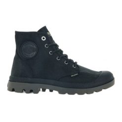 Buty Palladium Pampa Hi Wax U77222-008-M czarne. Czarne obuwie sportowe damskie bez wzorów, z gumy. Za 544.84 zł.