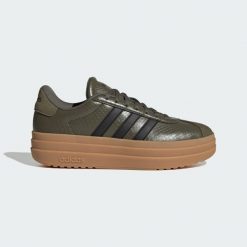 Buty Vl Court Bold. Brązowe obuwie sportowe damskie Adidas, bez wzorów, na fitness i siłownię. Za 349.00 zł.