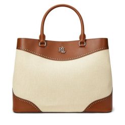 Torebka LAUREN RALPH LAUREN. Brązowe torebki do ręki damskie Lauren Ralph Lauren, bez wzorów, bez dodatków. Za 1,219.00 zł.