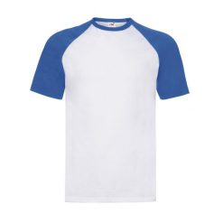 Męska Koszulka Baseballowa Valueweight. Białe koszulki sportowe męskie Fruit of the Loom, m, bez wzorów, bez kołnierzyka, bez ramiączek, trekkingowe. Za 40.99 zł.