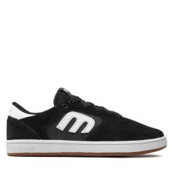 Sneakersy Etnies. Czarne trampki i tenisówki chłopięce Etnies, bez wzorów, bez zapięcia. Za 189.99 zł.