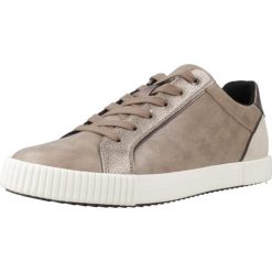 Buty GEOX D BLOMIEE Brązowy. Brązowe obuwie sportowe damskie Geox, bez wzorów, z materiału, na fitness i siłownię. Za 323.99 zł.