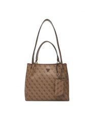 Guess Torebka Lorella Logo HWSG24 84230 Beżowy ciemny. Brązowe torebki do ręki damskie Guess, z aplikacjami, ze skóry, bez dodatków. Za 634.99 zł.