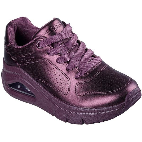 Adidasy Skechers Uno Icon - Lustrous Air, Kobiety. Fioletowe obuwie sportowe damskie Skechers, bez wzorów, z syntetyku, na fitness i siłownię. Za 490.00 zł.