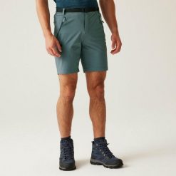 Spodenki turystyczne Regatta Xert III. Niebieskie szorty męskie Regatta, m, bez wzorów, z elastanu. Za 119.99 zł.