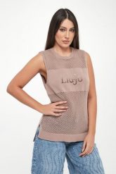 Sweter damski bez rękawów LIU JO. Swetry damskie Liu Jo, m, bez wzorów, bez kołnierzyka, bez ramiączek, bez kaptura. Za 469.00 zł.