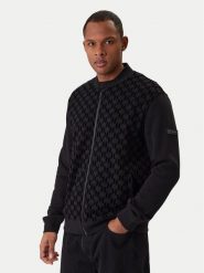 KARL LAGERFELD Bluza 705002 561910 Czarny Regular Fit. Czarne bluzy męskie KARL LAGERFELD, m, bez wzorów, z bawełny, bez kaptura. Za 959.99 zł.