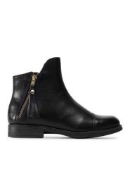 Geox Botki J Agata C J5449C 00043 C9999 S Czarny. Czarne botki dziewczęce Geox, ze skóry, bez zapięcia. Za 429.99 zł.
