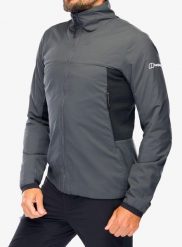 Kurtka polarowa męska Berghaus MTN Guide MW Hybrid Jacket. Szare kurtki snowboardowe męskie Berghaus, m, bez wzorów, z materiału, bez kaptura, narciarskie, primaloft. Za 772.40 zł.