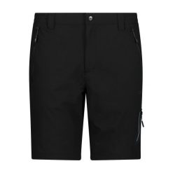 Szorty bermudzkie CMP. Czarne krótkie spodenki sportowe męskie CMP, bez wzorów, trekkingowe. Za 276.00 zł.