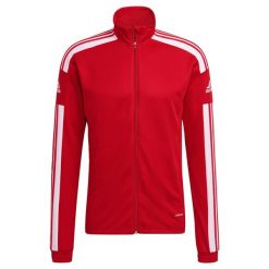 Bluza piłkarska męska adidas Squadra 21 Training. Białe kurtki sportowe męskie Adidas, m, bez wzorów, do piłki nożnej. Za 126.20 zł.