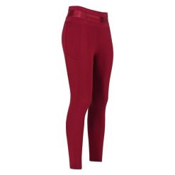 Damskie legginsy jeździeckie z pełną przyczepnością Euro-Star Impress. Czerwone legginsy damskie EURO-STAR, bez wzorów, z włókna. Za 440.50 zł.