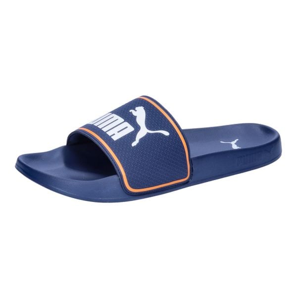 Klapki basenowe dla dorosłych Puma Leadcat 2.0. Niebieskie klapki damskie Puma, z materiału, sportowe. Za 118.95 zł.