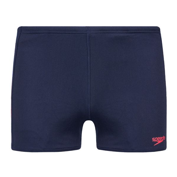 Bokserki kąpielowe męskie Speedo Tech Panel Aquashort. Niebieskie kąpielówki męskie Speedo, m, bez wzorów, z materiału, do pływania. Za 99.99 zł.