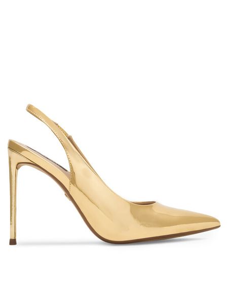 Nine West Sandały AYANA ZL22045-1CC Złoty. Żółte sandały damskie Nine West, bez wzorów, z syntetyku, bez obcasa, na szpilce, bez zapięcia. Za 159.99 zł.