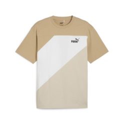 Puma Koszulka Power Colorblock 67892983. Brązowe koszulki sportowe męskie Puma, l, bez wzorów, z bawełny, bez kołnierzyka, bez ramiączek. Za 86.99 zł.