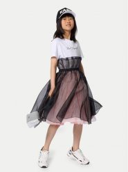 Karl Lagerfeld Kids Sukienka codzienna Z31140 S Różowy Regular Fit. Czerwone sukienki dla dziewczynek Karl Lagerfeld Kids, bez wzorów, z bawełny, bez ramiączek. Za 462.99 zł.