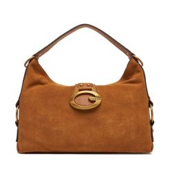 Torebka Guess. Brązowe torebki do ręki damskie Guess, z aplikacjami, klasyczne, bez dodatków. Za 799.99 zł.