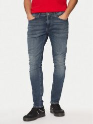 Tommy Jeans Jeansy Austin DM0DM20553 Niebieski Slim Fit. Niebieskie jeansy męskie Tommy Jeans. Za 309.99 zł.