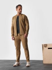 4F Spodnie treningowe szybkoschnące z materiałów z recyklingu męskie 4F x Robert Lewandowski XL. Brązowe spodnie sportowe męskie 4f, l, bez wzorów, z dzianiny, na fitness i siłownię. W wyprzedaży za 169.99 zł.