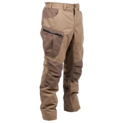 Spodnie zimowe Outdoor Solognac Warm 520 wodoodporne. Brązowe spodnie sportowe męskie SOLOGNAC, na zimę, l, bez wzorów, z tkaniny, outdoorowe. Za 349.99 zł.