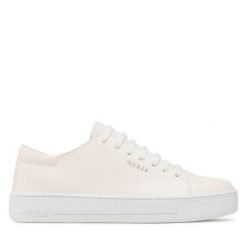 Sneakersy Guess. Białe trampki i tenisówki chłopięce Guess, z aplikacjami, bez zapięcia. Za 259.99 zł.