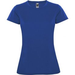 Damska Koszulka Sportowa Montecarlo Z Krótkim Rękawem. Niebieskie koszulki sportowe damskie ROLY, xl, bez wzorów, bez kołnierzyka, bez ramiączek, trekkingowe. Za 33.99 zł.