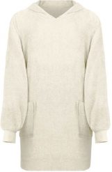 VidaXL vidaXL Bluza-koc KINN Kremowy L bawełna. Białe bluzy damskie vidaXL, l, bez wzorów, z bawełny, bez kaptura. Za 94.99 zł.