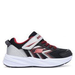 Sneakersy Skechers. Czarne trampki i tenisówki chłopięce Skechers, bez wzorów, bez zapięcia. Za 179.99 zł.