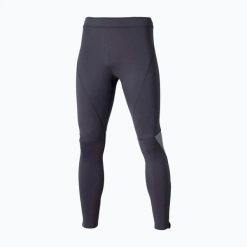 Legginsy do biegania męskie Mizuno Active Warmalite Long. Szare legginsy sportowe męskie Mizuno, m, bez wzorów, z elastanu, do biegania. Za 159.99 zł.