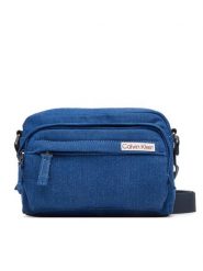 Calvin Klein Saszetka Sleek Denim Utility Camera Bag LV04D3432G Niebieski. Niebieskie saszetki męskie Calvin Klein, z denimu. Za 369.99 zł.