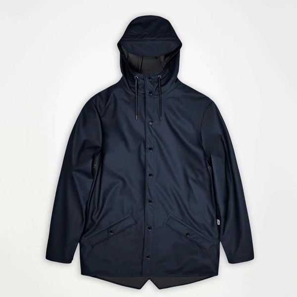 Kurtka RAINS JACKET W3 Niebieski. Niebieskie kurtki damskie Rains, s, bez wzorów, z poliesteru, bez kaptura. Za 353.40 zł.