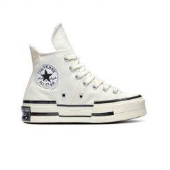 Buty do chodzenia damskie Converse Chuck 70 Plus. Białe obuwie sportowe damskie Converse, bez wzorów, z materiału, trekkingowe. W wyprzedaży za 407.85 zł.
