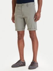 Tommy Jeans Szorty materiałowe Scanton DM0DM22852 Zielony Slim Fit. Zielone szorty męskie Tommy Jeans, m, bez wzorów, z bawełny. Za 289.99 zł.