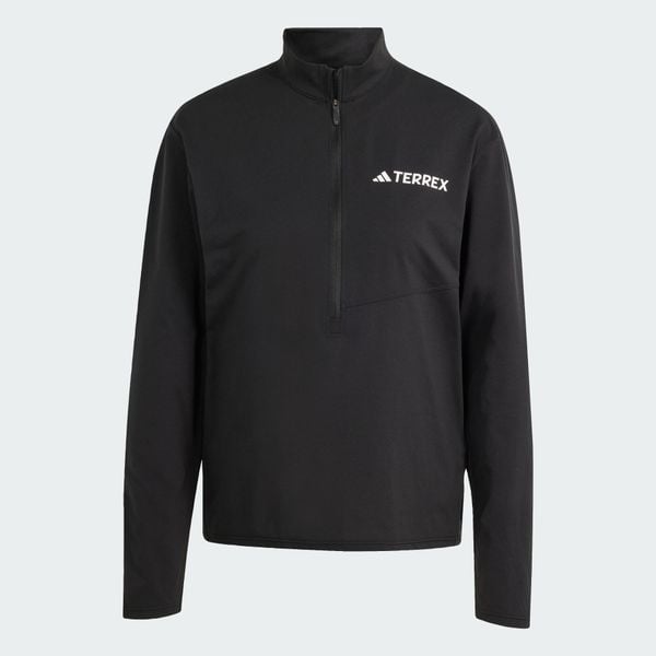Koszulka Terrex Multi Climacool 1/2 Zip Long Sleeve. Czarne t-shirty damskie Adidas, m, bez wzorów, bez kołnierzyka. Za 259.00 zł.