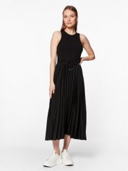 Tommy Hilfiger Sukienka codzienna WW0WW39342 Czarny Regular Fit. Czarne sukienki damskie Tommy Hilfiger, na co dzień, l, bez wzorów, z wiskozy, bez kołnierzyka, bez ramiączek, proste. Za 519.99 zł.