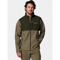 Kurtka Softshellowa Męska Columbia Ascender. Zielone kurtki męskie Columbia, m, bez wzorów, z softshellu, trekkingowe. Za 439.00 zł.