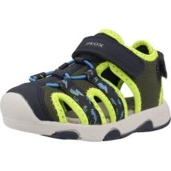 Sandały GEOX B S.MULTY B.B Zielony. Zielone sandały męskie Geox, z syntetyku, bez zapięcia. Za 213.99 zł.