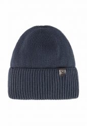 Granatowa czapka zimowa męska H-LEO. Niebieskie czapki i kapelusze męskie Volcano, na zimę, bez wzorów, z elastanu, klasyczne. Za 59.99 zł.