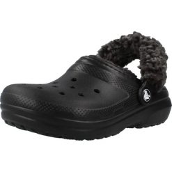 Sandały CROCS 212856C CLASSIC FLEECE LINED Czarny. Czarne sandały damskie Crocs, bez wzorów, z syntetyku, bez obcasa, bez zapięcia. Za 230.99 zł.