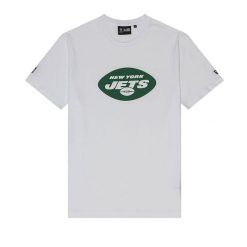 Koszulka New York Jets NFL. Białe koszulki sportowe męskie New Era, m, bez wzorów, z bawełny, bez kołnierzyka, bez ramiączek, do piłki nożnej. Za 126.50 zł.