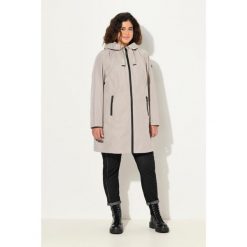 Damskie Kurtka funkcyjna HYPRAR wodoodporna kaptur. Szare kurtki damskie Ulla Popken, plus size, bez wzorów, z materiału, bez kaptura. W wyprzedaży za 511.99 zł.