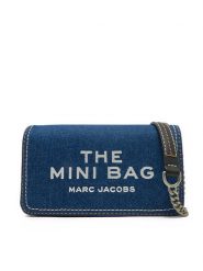 Marc Jacobs Torebka Denim Chain Mini 2F4SMN010S03 Granatowy. Niebieskie torebki do ręki damskie Marc Jacobs, bez wzorów, z denimu, wizytowe, bez dodatków. Za 769.99 zł.