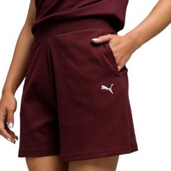 Szorty damskie Puma ESS Eleveted 5. Czerwone szorty sportowe damskie Puma, bez wzorów, eleganckie. Za 196.50 zł.
