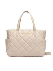 Valentino Torebka Ocarina VBS3KK36R Écru. Białe torebki do ręki damskie Valentino, bez wzorów, ze skóry, bez dodatków. Za 629.99 zł.