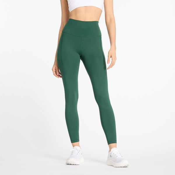 Legginsy damskie New Balance WP41124NWG – zielone. Zielone legginsy damskie New Balance, xl, bez wzorów, z materiału, z podwyższonym stanem, na fitness i siłownię. Za 149.99 zł.