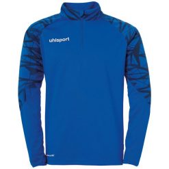 Długi rękaw z zamkiem 1/4 Koszulka Uhlsport Goal 25. Niebieskie koszulki sportowe męskie Uhlsport, xl, bez wzorów, bez kołnierzyka, bez ramiączek, do piłki nożnej. Za 201.00 zł.