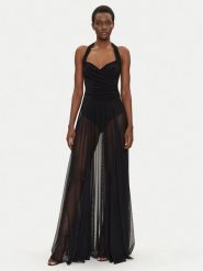 NORMA KAMALI Sukienka wieczorowa KK4243PMG50001 Czarny Slim Fit. Czarne sukienki damskie Norma Kamali, l, bez wzorów, z syntetyku, wizytowe, bez kołnierzyka, bez ramiączek. Za 1,379.00 zł.